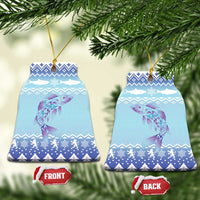 Cardiganshire Wales Christmas Ceramic Ornament Ceredigion Herring Celtic Knot - Wonder Print Shop