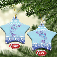 Cardiganshire Wales Christmas Ceramic Ornament Ceredigion Herring Celtic Knot - Wonder Print Shop