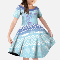 Cardiganshire Wales Christmas Family Matching Mermaid Dress and Hawaiian Shirt Ceredigion Herring Celtic Knot - Wonder Print Shop