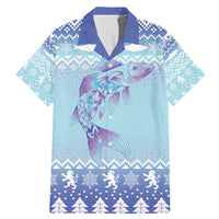 Cardiganshire Wales Christmas Family Matching Mermaid Dress and Hawaiian Shirt Ceredigion Herring Celtic Knot - Wonder Print Shop