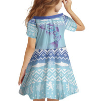 Cardiganshire Wales Christmas Family Matching Off Shoulder Maxi Dress and Hawaiian Shirt Ceredigion Herring Celtic Knot - Wonder Print Shop