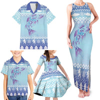 Cardiganshire Wales Christmas Family Matching Tank Maxi Dress and Hawaiian Shirt Ceredigion Herring Celtic Knot - Wonder Print Shop