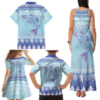 Cardiganshire Wales Christmas Family Matching Tank Maxi Dress and Hawaiian Shirt Ceredigion Herring Celtic Knot - Wonder Print Shop