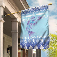 Cardiganshire Wales Christmas Garden Flag Ceredigion Herring Celtic Knot - Wonder Print Shop