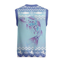 Cardiganshire Wales Christmas Knitted V-Neck Vest Ceredigion Herring Celtic Knot - Wonder Print Shop