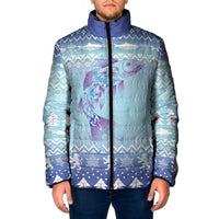 Cardiganshire Wales Christmas Padded Jacket Ceredigion Herring Celtic Knot - Wonder Print Shop