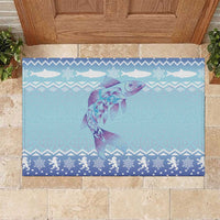 Cardiganshire Wales Christmas Rubber Doormat Ceredigion Herring Celtic Knot - Wonder Print Shop