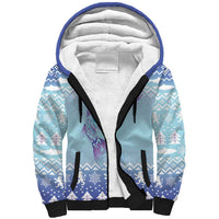 Cardiganshire Wales Christmas Sherpa Hoodie Ceredigion Herring Celtic Knot - Wonder Print Shop