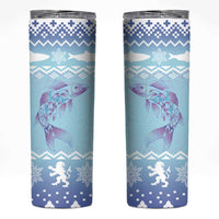 Cardiganshire Wales Christmas Skinny Tumbler Ceredigion Herring Celtic Knot - Wonder Print Shop