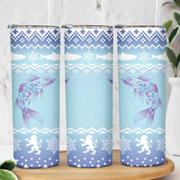 Cardiganshire Wales Christmas Skinny Tumbler Ceredigion Herring Celtic Knot - Wonder Print Shop