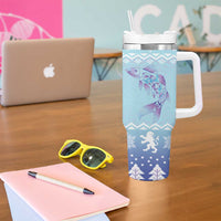 Cardiganshire Wales Christmas Tumbler With Handle Ceredigion Herring Celtic Knot - Wonder Print Shop