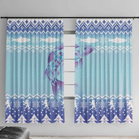 Cardiganshire Wales Christmas Window Curtain Ceredigion Herring Celtic Knot - Wonder Print Shop