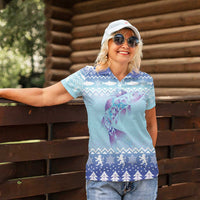 Cardiganshire Wales Christmas Women Polo Shirt Ceredigion Herring Celtic Knot - Wonder Print Shop