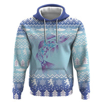 Cardiganshire Wales Christmas Zip Hoodie Ceredigion Herring Celtic Knot - Wonder Print Shop
