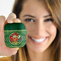 Personalized Carmarthenshire Wales AirPods Case Map and Emblem Celtic Style - Wonder Print Shop