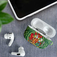 Personalized Carmarthenshire Wales AirPods Case Map and Emblem Celtic Style - Wonder Print Shop