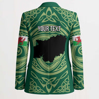 Personalized Carmarthenshire Wales Blazer Map and Emblem Celtic Style - Wonder Print Shop