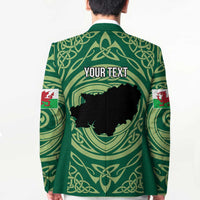 Personalized Carmarthenshire Wales Blazer Map and Emblem Celtic Style - Wonder Print Shop