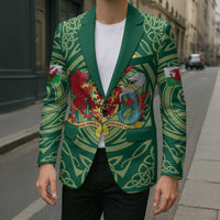 Personalized Carmarthenshire Wales Blazer Map and Emblem Celtic Style - Wonder Print Shop