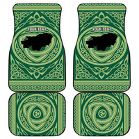 Personalized Carmarthenshire Wales Car Mats Map and Emblem Celtic Style - Wonder Print Shop