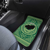 Personalized Carmarthenshire Wales Car Mats Map and Emblem Celtic Style - Wonder Print Shop