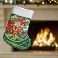 Personalized Carmarthenshire Wales Christmas Stocking Map and Emblem Celtic Style - Wonder Print Shop