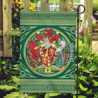 Personalized Carmarthenshire Wales Garden Flag Map and Emblem Celtic Style - Wonder Print Shop
