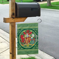 Personalized Carmarthenshire Wales Garden Flag Map and Emblem Celtic Style - Wonder Print Shop