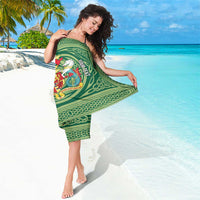 Personalized Carmarthenshire Wales Sarong Map and Emblem Celtic Style - Wonder Print Shop