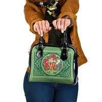 Personalized Carmarthenshire Wales Shoulder Handbag Map and Emblem Celtic Style - Wonder Print Shop