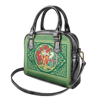 Personalized Carmarthenshire Wales Shoulder Handbag Map and Emblem Celtic Style - Wonder Print Shop