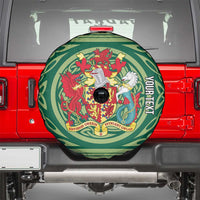 Personalized Carmarthenshire Wales Spare Tire Cover Map and Emblem Celtic Style - Wonder Print Shop
