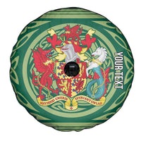 Personalized Carmarthenshire Wales Spare Tire Cover Map and Emblem Celtic Style - Wonder Print Shop