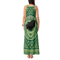 Personalized Carmarthenshire Wales Tank Maxi Dress Map and Emblem Celtic Style - Wonder Print Shop