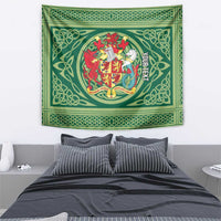 Personalized Carmarthenshire Wales Tapestry Map and Emblem Celtic Style - Wonder Print Shop