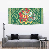 Personalized Carmarthenshire Wales Tapestry Map and Emblem Celtic Style - Wonder Print Shop
