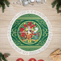 Carmarthenshire Wales Tree Skirt Map and Emblem Celtic Style - Wonder Print Shop