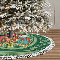 Carmarthenshire Wales Tree Skirt Map and Emblem Celtic Style - Wonder Print Shop