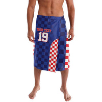 Custom Croatia National Heritage Lavalava Blue Checkered Croatian Pride - Wonder Print Shop