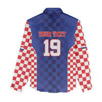 Custom Croatia National Heritage Women Casual Shirt Blue Checkered Croatian Pride - Wonder Print Shop