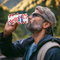 Custom Croatia National Heritage 4 in 1 Can Cooler Tumbler Red and White Checkerboard Design - Wonder Print Shop
