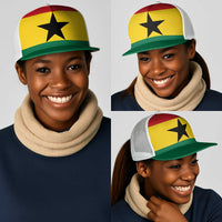 Ghana Mesh Trucker Cap National Flag Colors - Wonder Print Shop