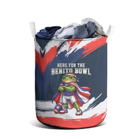 Benito Bowl Puerto Rican Football Laundry Basket Coquí Frog Puerto Rican