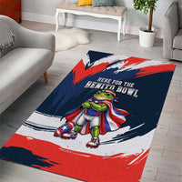 Benito Bowl Puerto Rican Football Area Rug Coquí Frog Puerto Rican