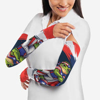 Benito Bowl Puerto Rican Football Arm Sleeves Coquí Frog Puerto Rican