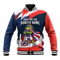 Benito Bowl Puerto Rican Football Baseball Jacket Coquí Frog Puerto Rican
