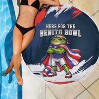 Benito Bowl Puerto Rican Football Beach Blanket Coquí Frog Puerto Rican