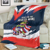 Benito Bowl Puerto Rican Football Blanket Coquí Frog Puerto Rican
