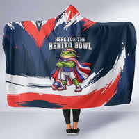 Benito Bowl Puerto Rican Football Hooded Blanket Coquí Frog Puerto Rican