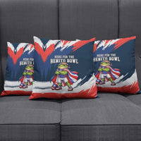 Benito Bowl Puerto Rican Football Pillow Cover Coquí Frog Puerto Rican